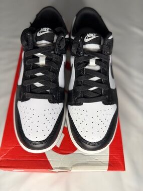 Nike White & Black Dunk Low Retro Shoe